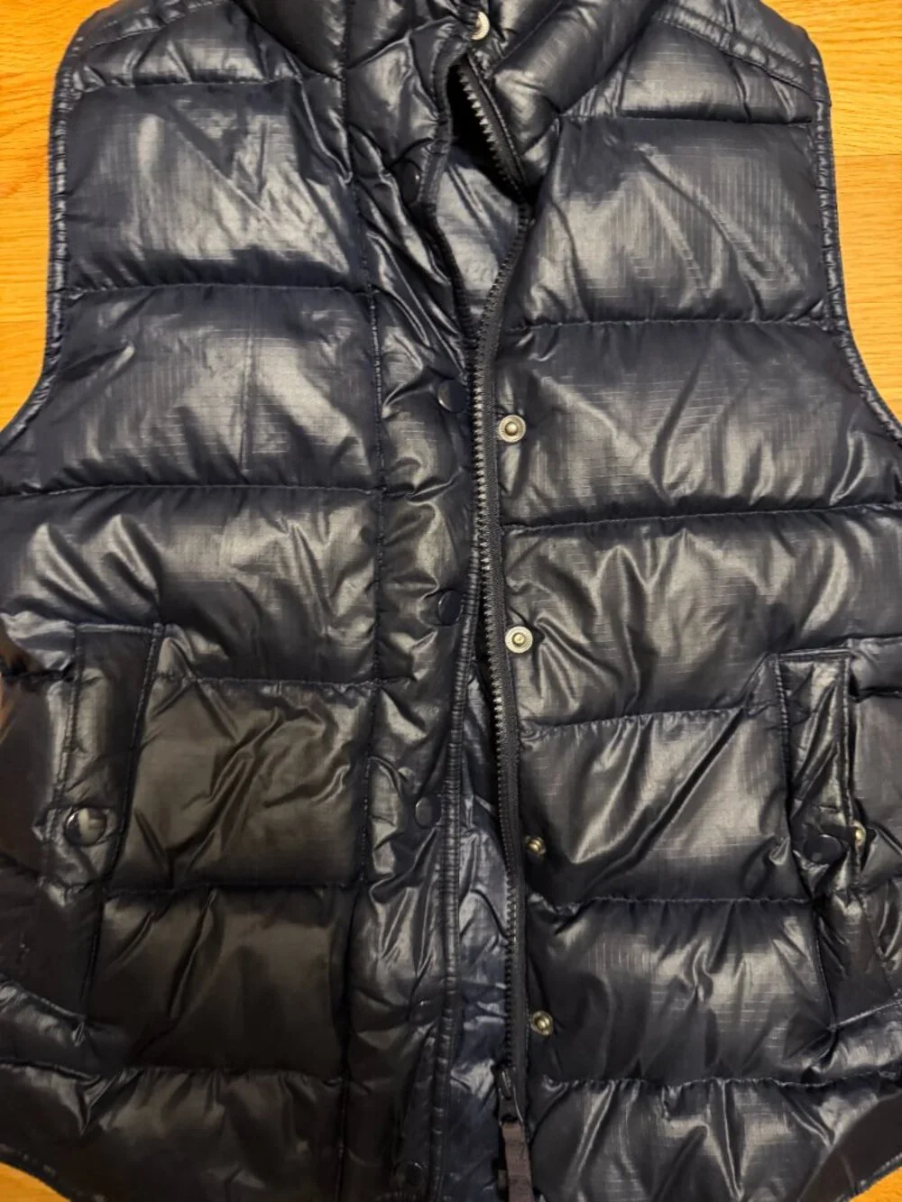 J. Crew Shiny Puffer Down Vest